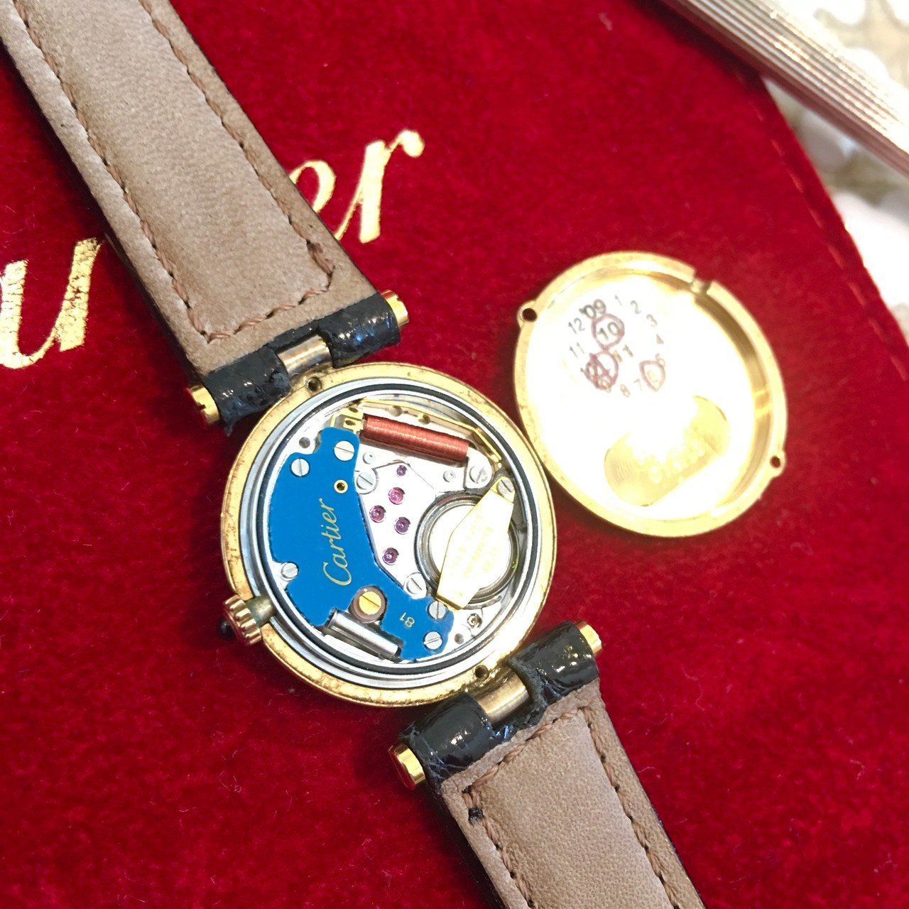 vintageカルティエの時計電池交換やってみた “must de Cartier