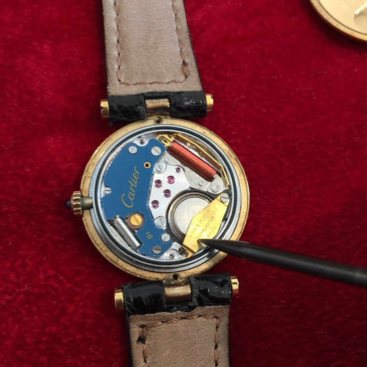 vintageカルティエの時計電池交換やってみた “must de Cartier 