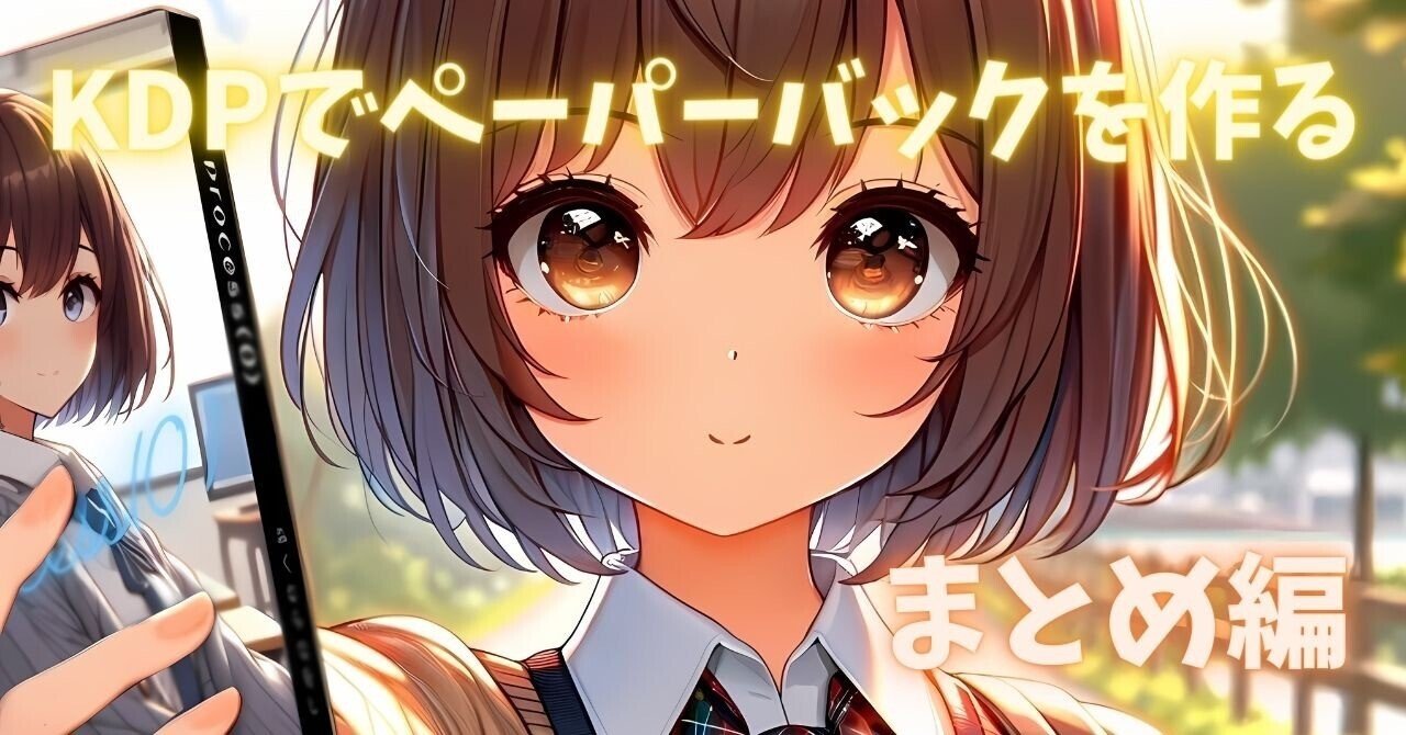KDPで自作小説のペーパーバックを作る 其の伍 「まとめ」編