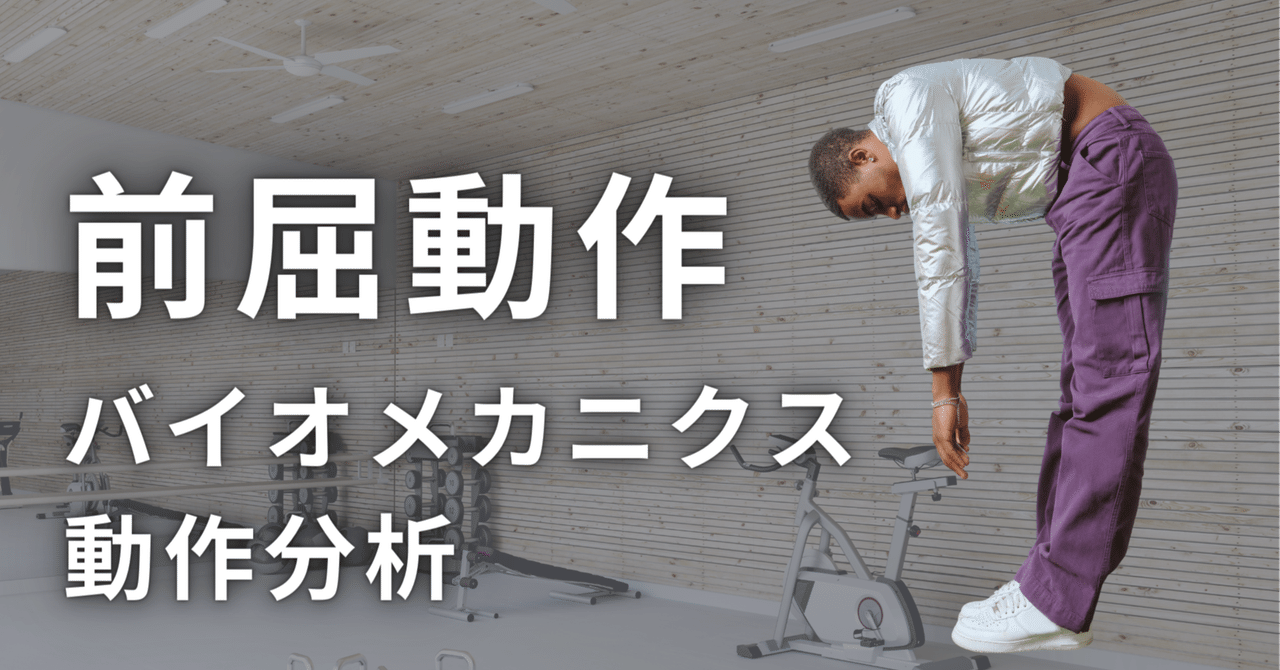 立位前屈動作のバイオメカニクスと動作分析｜理学療法士による