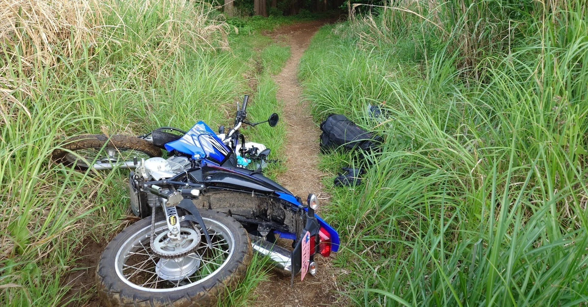 林道で転けた時の対処法】xtz125 YAMAHA 2022年フィリピンモデル