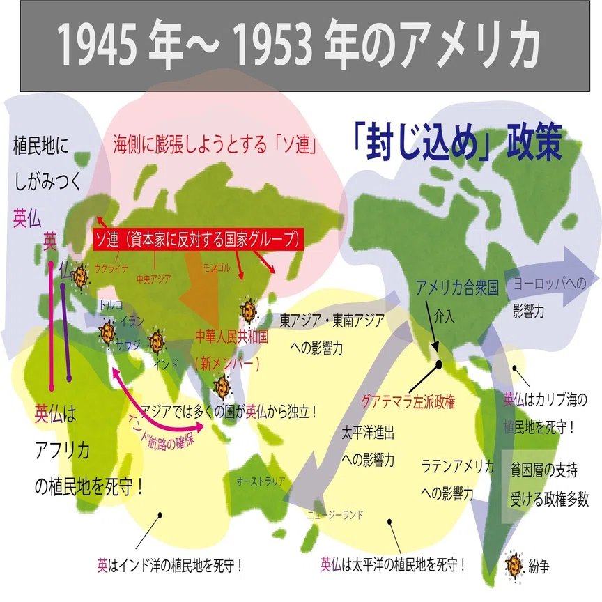 図解 これならわかる ゼロからはじめる世界史のまとめ 1945 1953年 みんなの世界史 Note