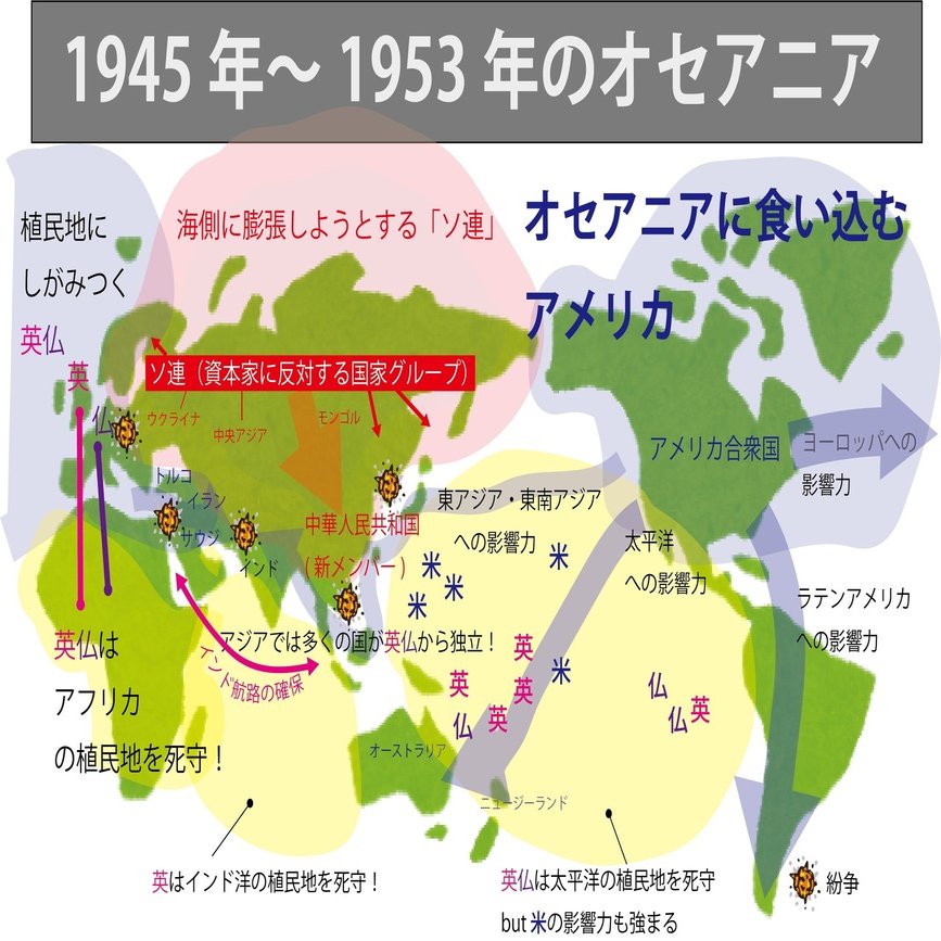 図解 これならわかる ゼロからはじめる世界史のまとめ 1945 1953年 みんなの世界史 Note