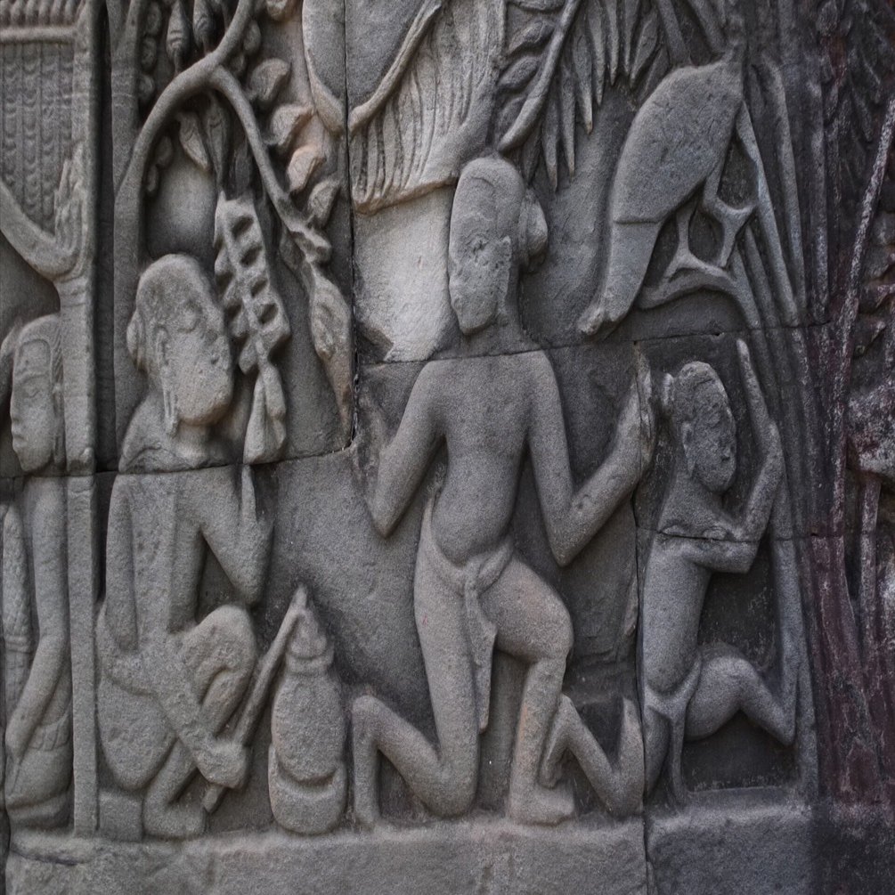 遺跡探訪 82】 800年前の日常が描かれるバイヨン第一回廊レリーフ