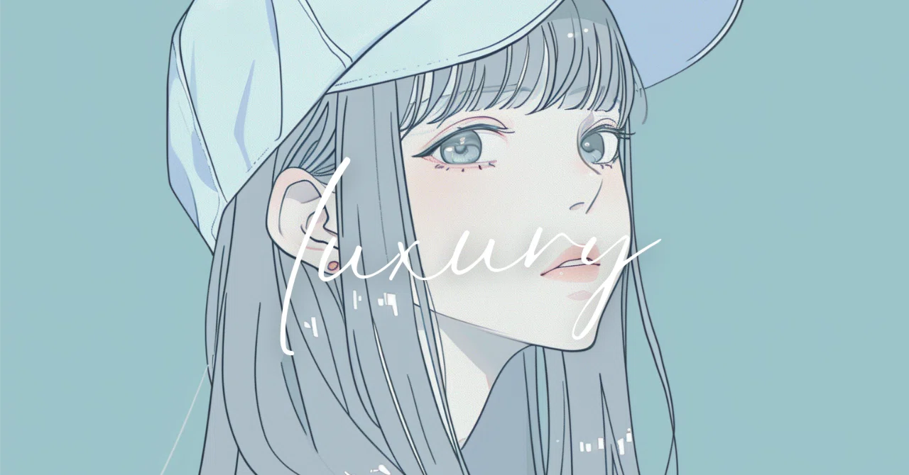 イラスト】「キャップ女子」6枚セット｜SNS用アイコン・ファッション
