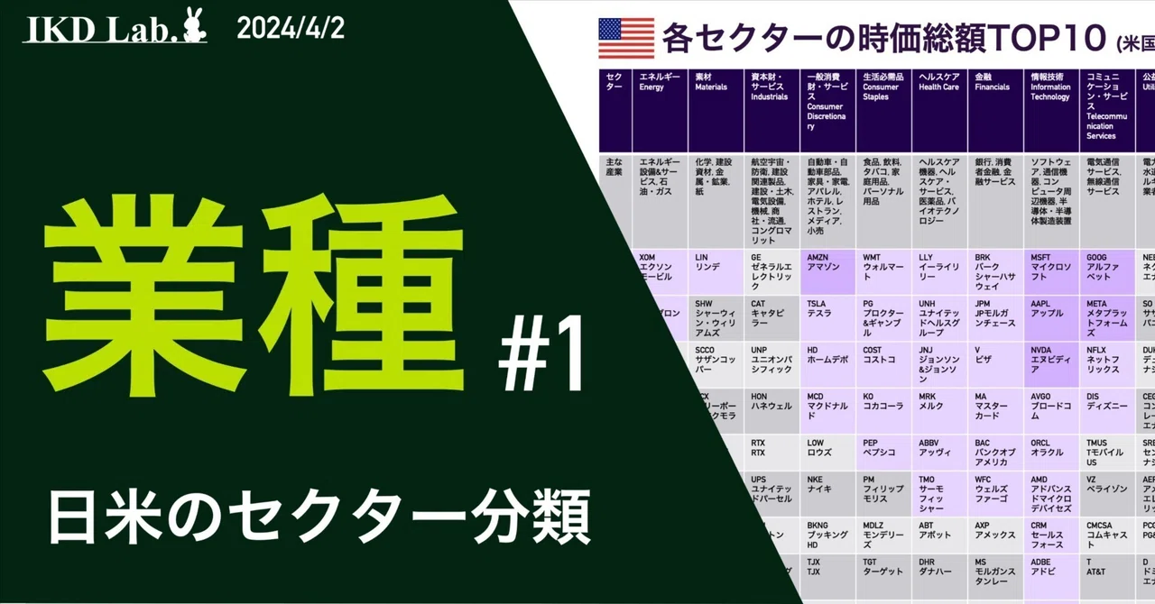 投資に活かす「業種」の基礎知識 #1|IKD Lab.