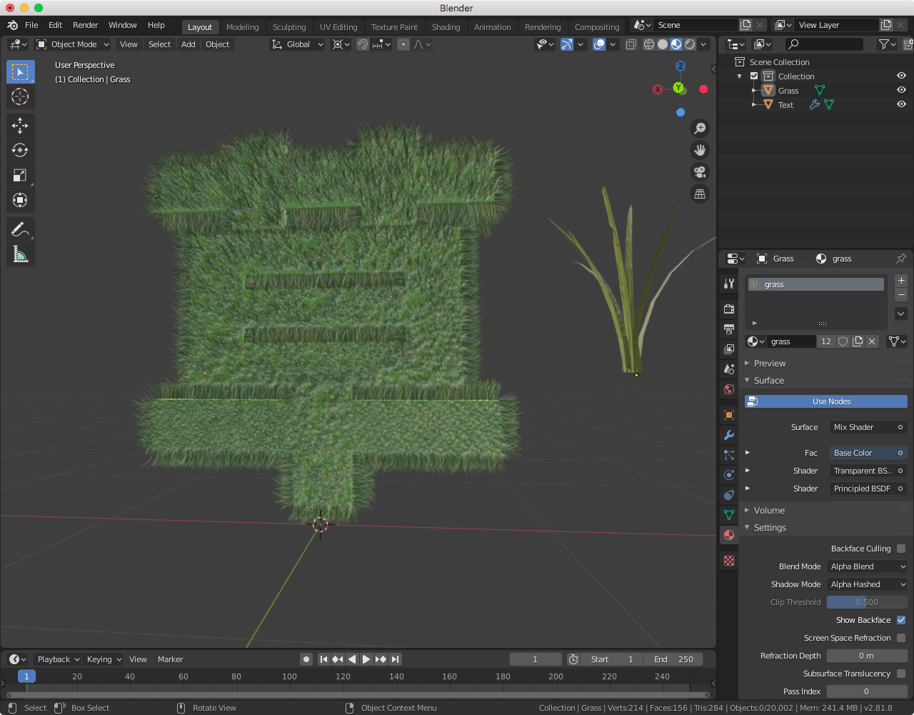 2 8 Blenderで草生やしてみた Mitsuda Tetsuo Note 2 8 Blenderで草生やしてみた Mitsuda Tetsuo Note