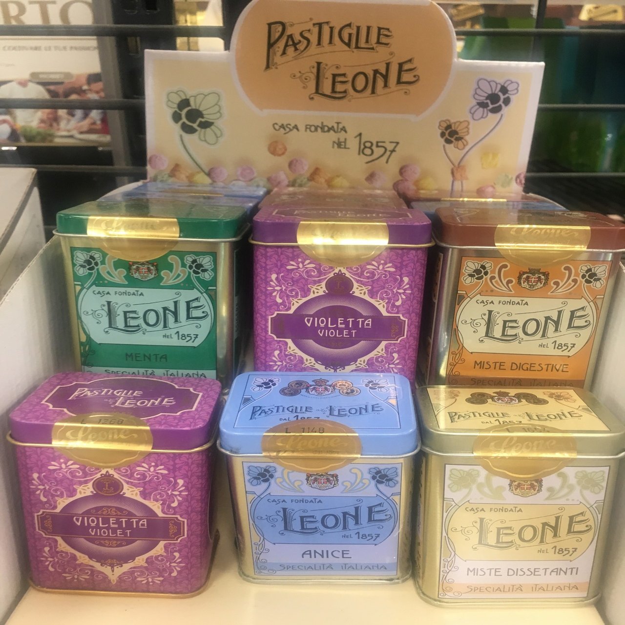 パスティリエ・レオーネ（Pastiglie Leone）：レジ脇で見かけるお洒落