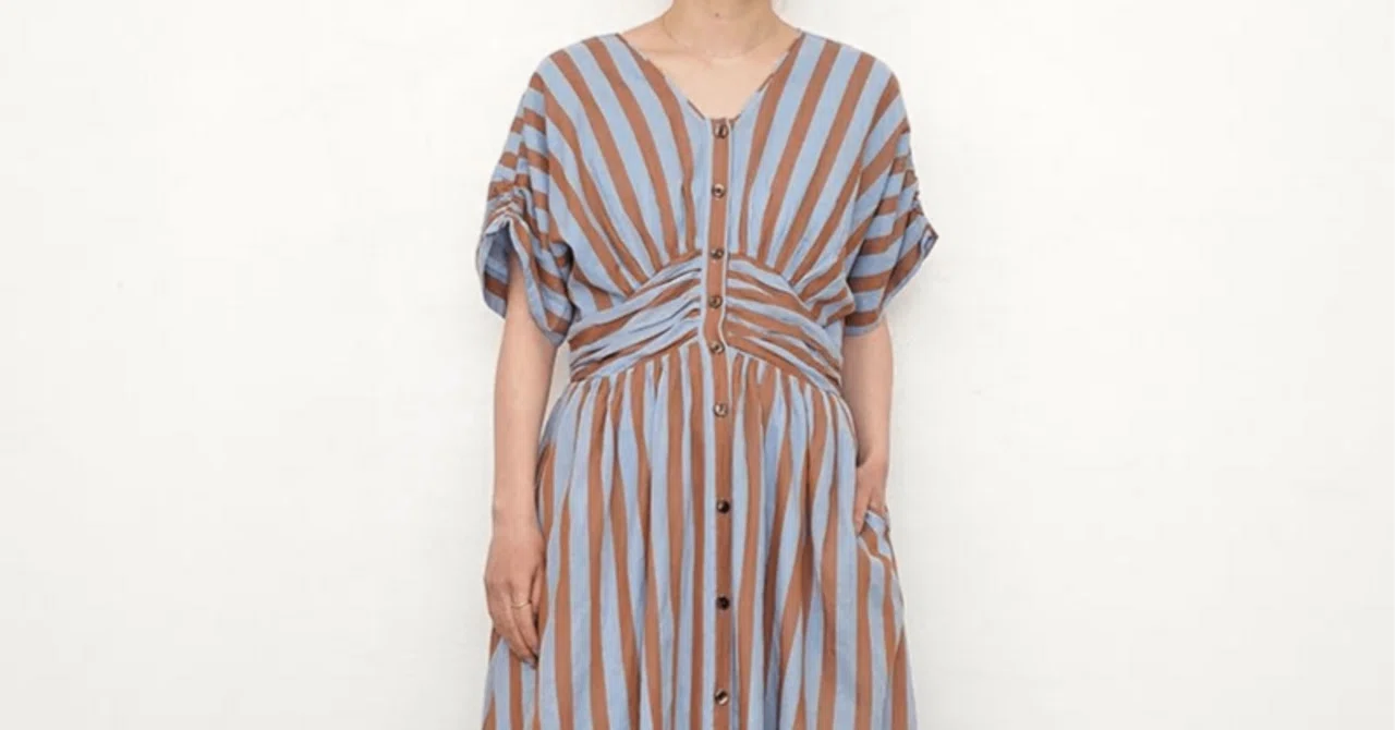 初夏からのおすすめワンピース【ne Quittez pas】COTTON VOILE WAIST