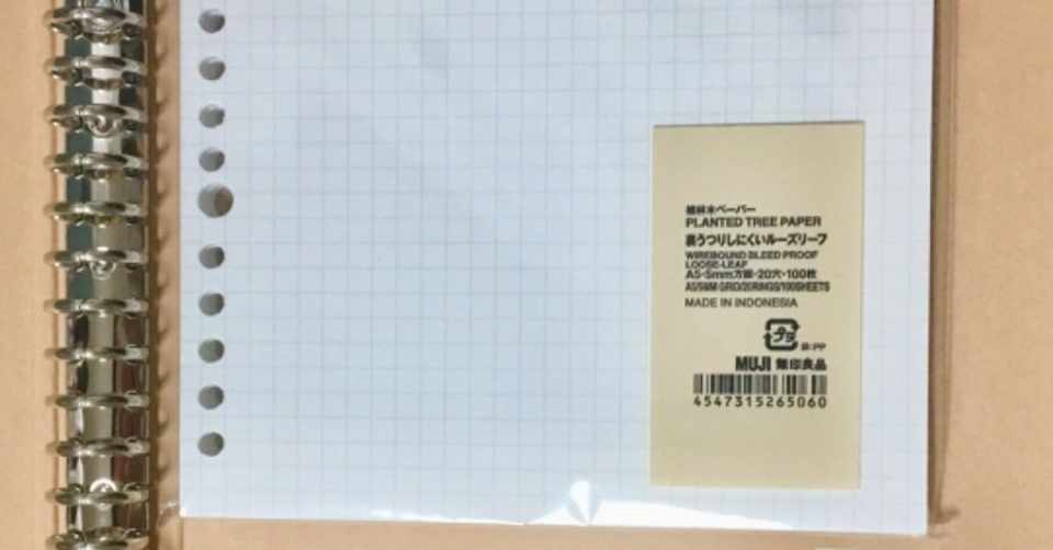 無印良品 裏うつりしにくいルーズリーフはどのぐらい裏うつりしにくいのか マルイ Note