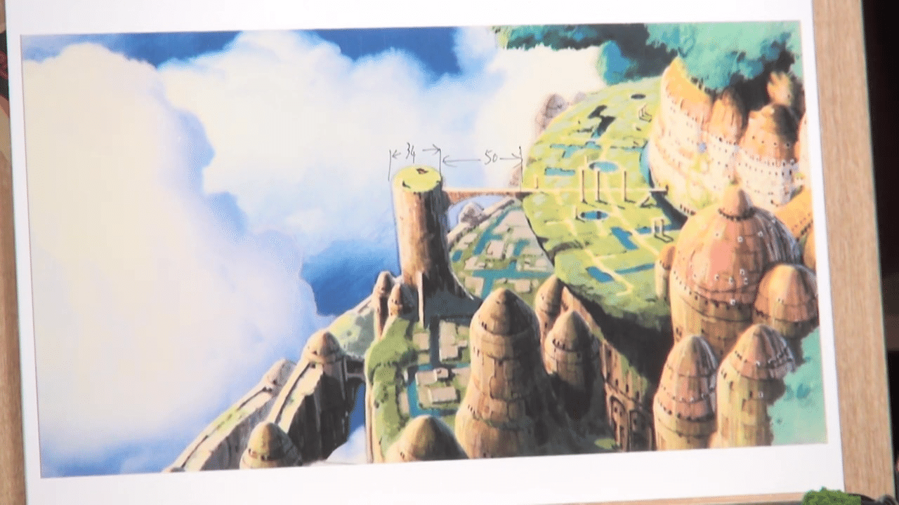 天空の城ラピュタ 全体図】ジブリ]天空の城ラピュタ デッサン図 #名画