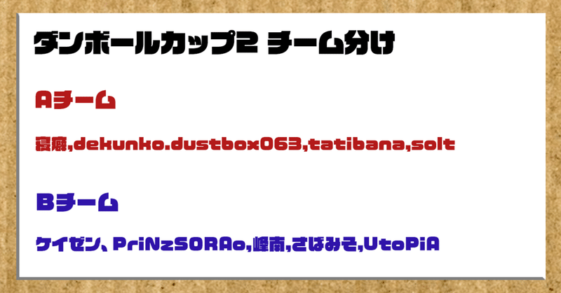 ダンボールカップ2_チーム分け2