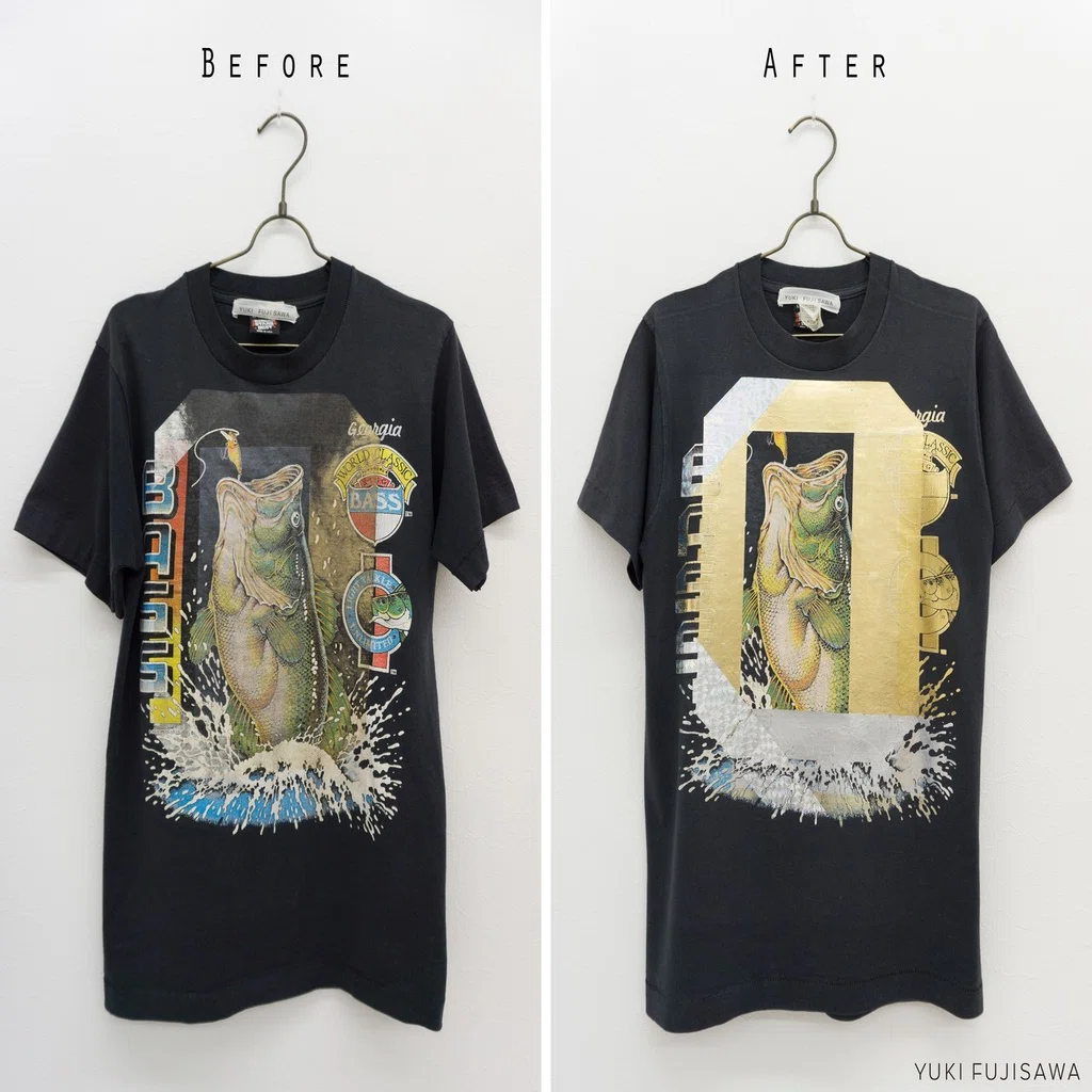 箔と染めで新しく生まれ変わる古着 NEW VINTAGE｜YUKI FUJISAWA