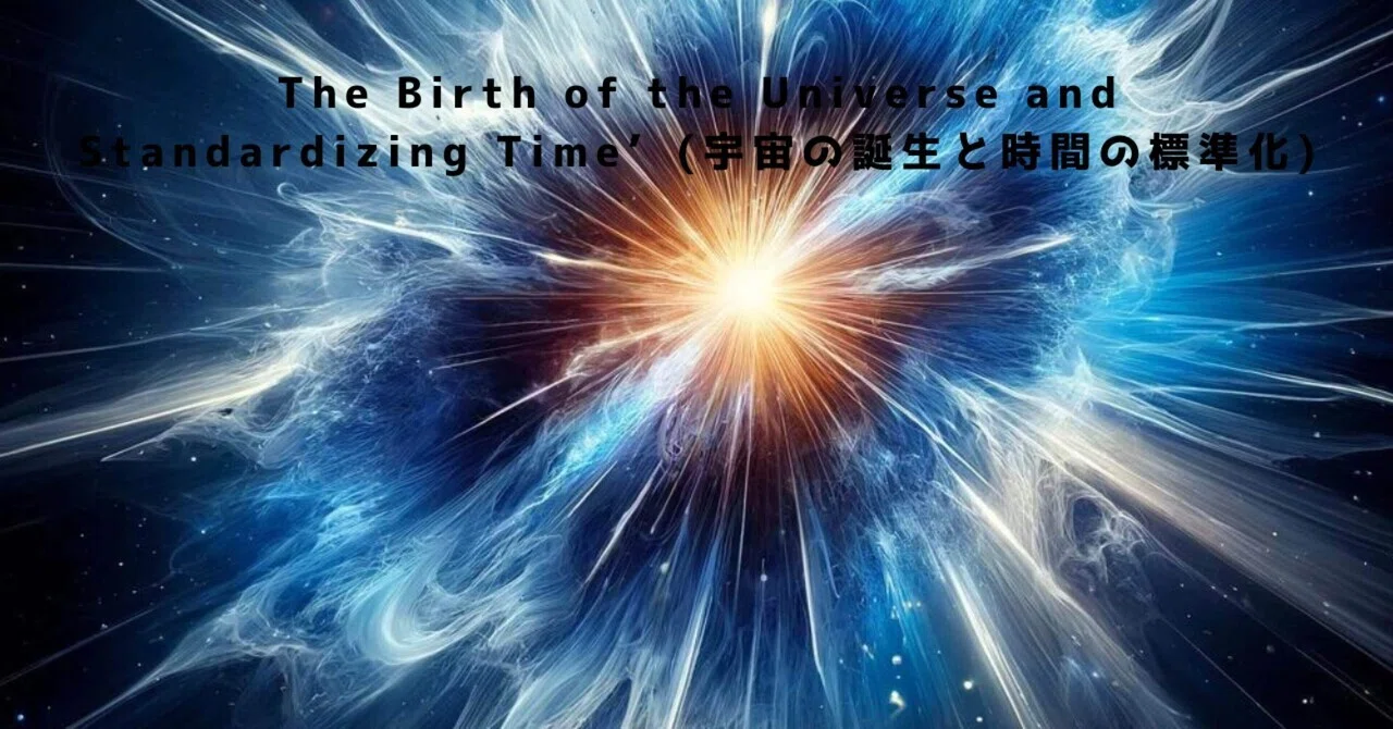 The Birth of the Universe and Standardizing Time |MR.X 🍎