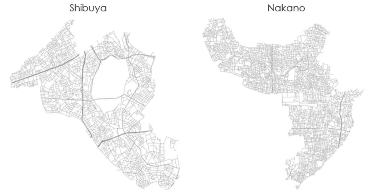 東京23区の道を方角別に集計してみた｜Hiroki@GISデータ