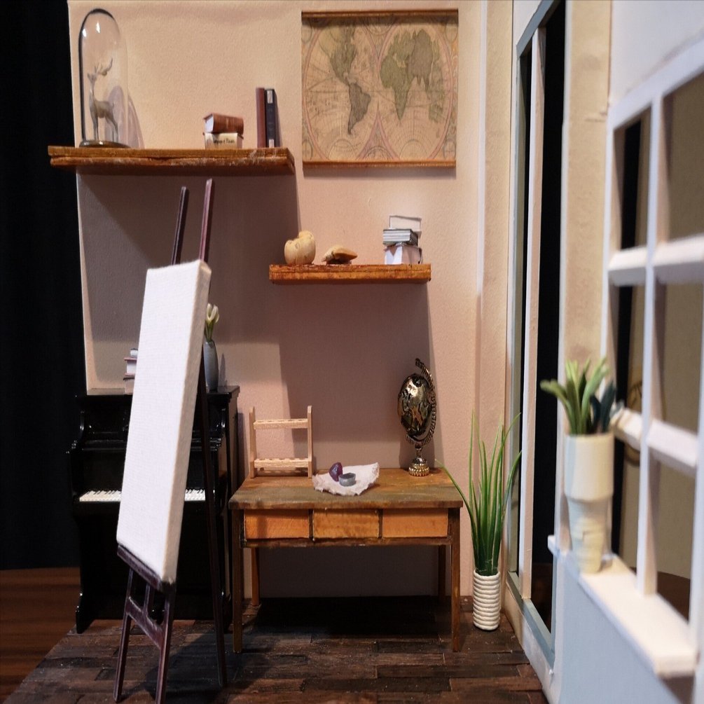 ヨルシカ左右盲の部屋のミニチュアドールハウスを作ってみた話