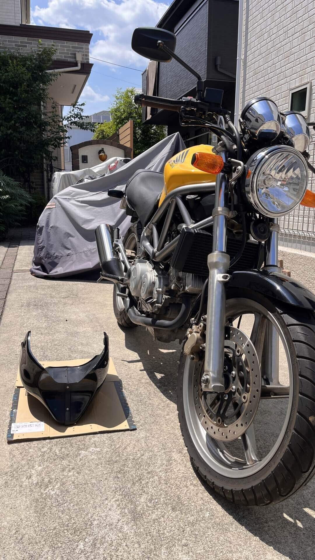 VTR250 アンダーカウル取り付け｜バイク33