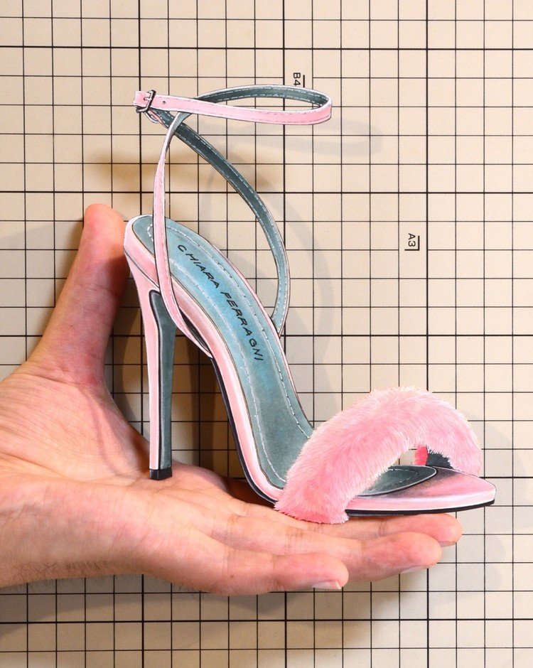 Shoes：01389 “Chiara Ferragni Collection” Fur Sandal
