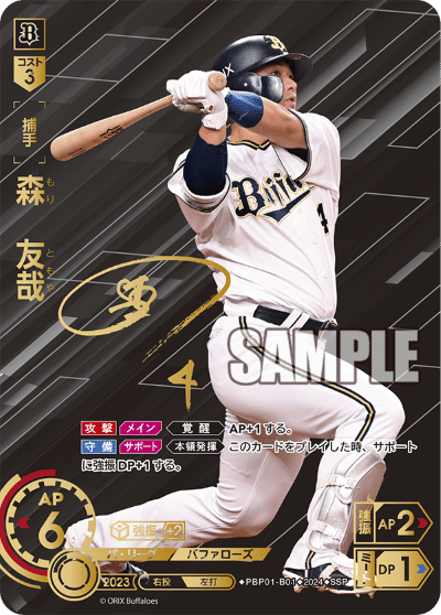 ドリームオーダー 勝負師 森友哉 バッファローズ シリアルナンバー　1桁番 ドリームオーダー 勝負師 森友哉 バッファローズ シリアル