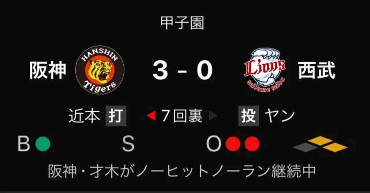 6/9 阪神vs西武 活性化、ヒーローたち、三連勝（6月7日～9日／阪神vs西武