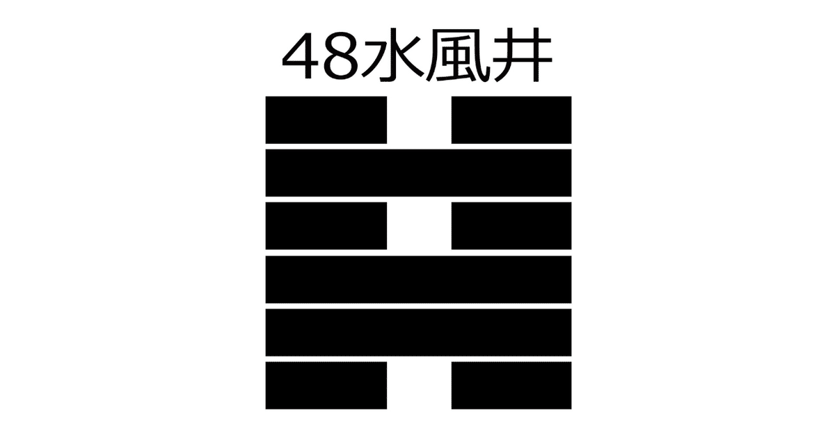 48.水風井（すいふうせい）【易経六十四卦】｜龍青三