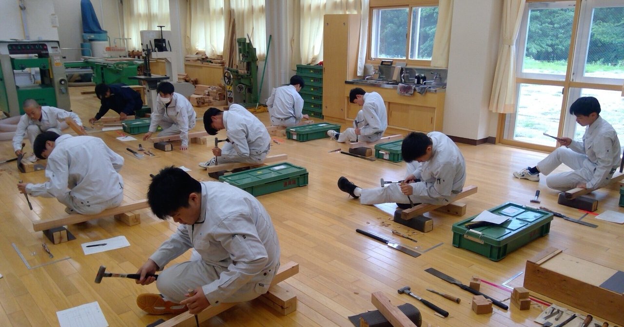 都市システム科の実習風景【木材加工実習】｜福島県立二本松実業高校
