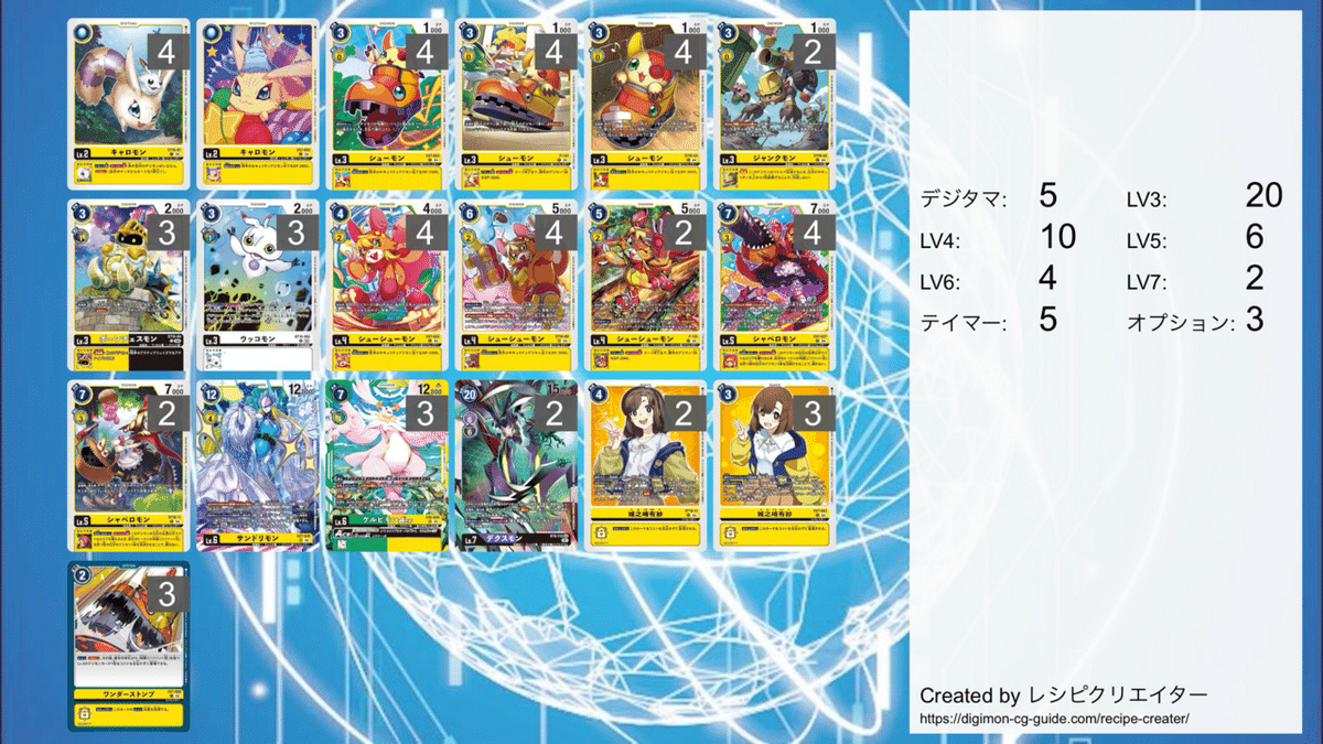 パペット型　デッキパーツ　まとめ売り　デジモンカード　デジカ ルーチェモンデッキ デッキパーツ デッキ デジモン デジモン