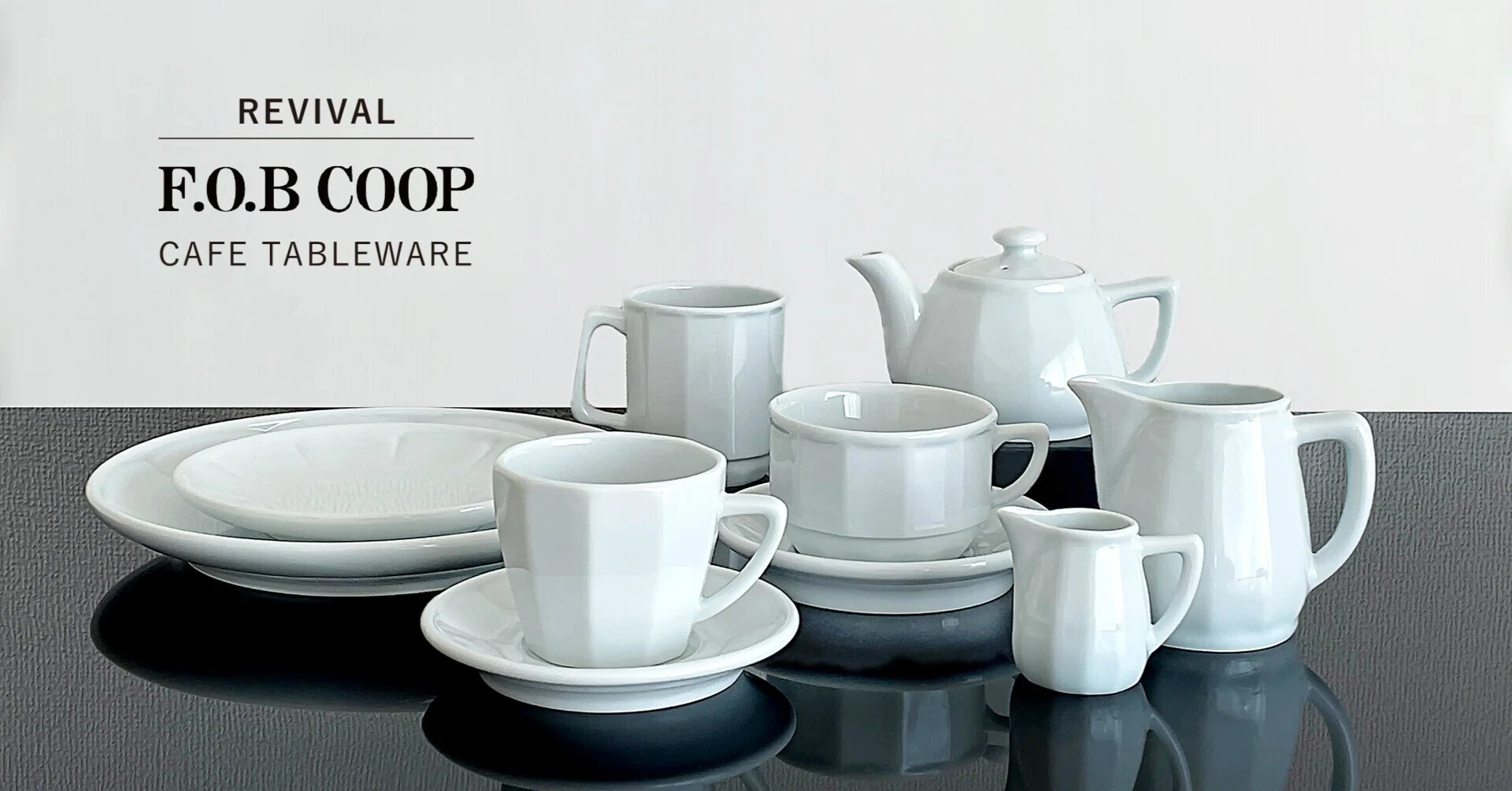 F.O.B. COOPカフェテーブル Vol.73 復刻！伝説の雑貨店 F.O.B COOP の器｜南海通商株式会社@note