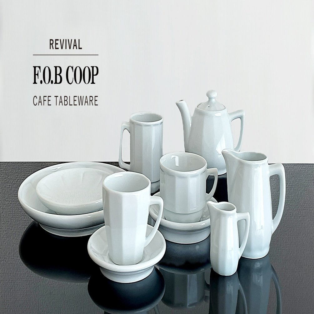 F.O.B. COOPカフェテーブル Vol.73 復刻！伝説の雑貨店 F.O.B COOP の器｜南海通商株式会社@note