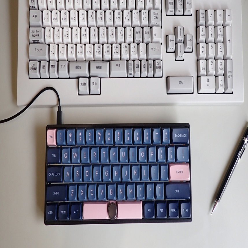 B割れUSキーボードで親指シフト｜JA7RHK