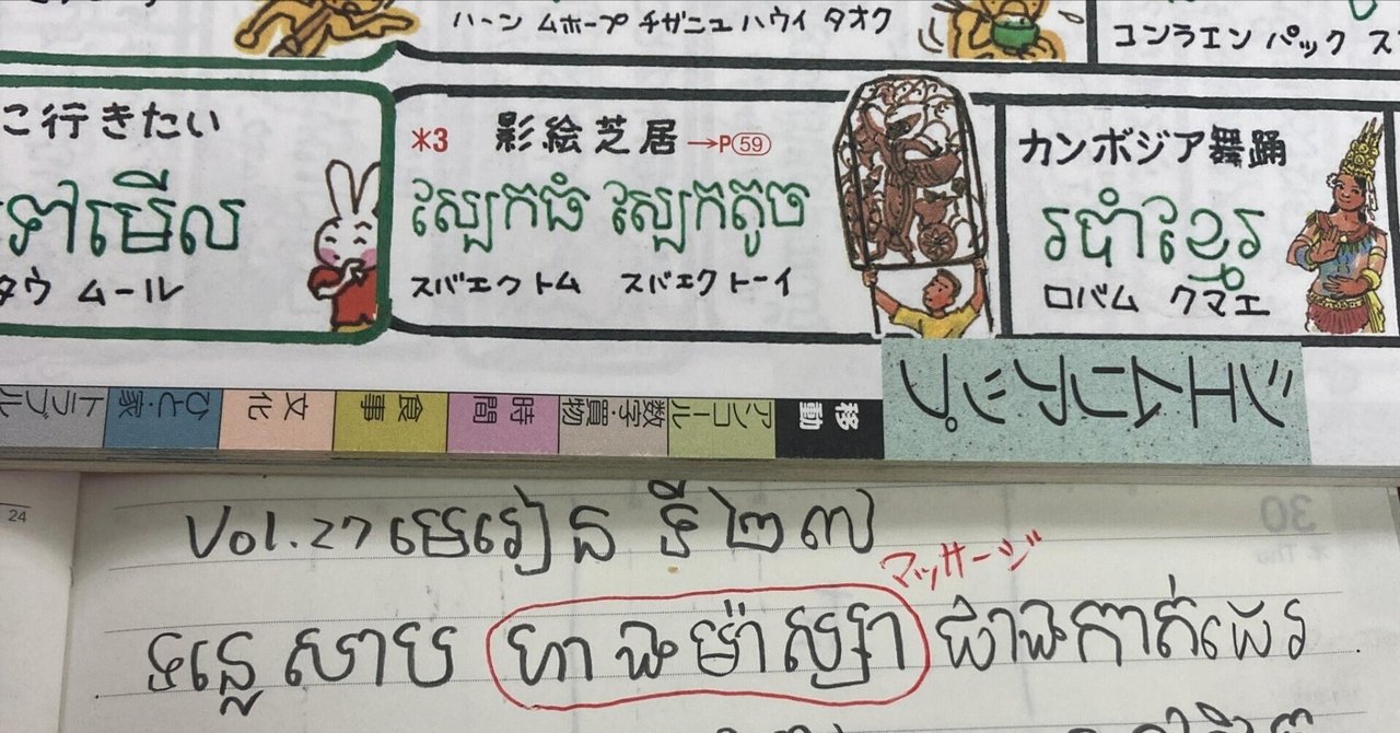 クメール語の勉強Vol.27 មេរៀនទី២៧｜カンボジア自転車