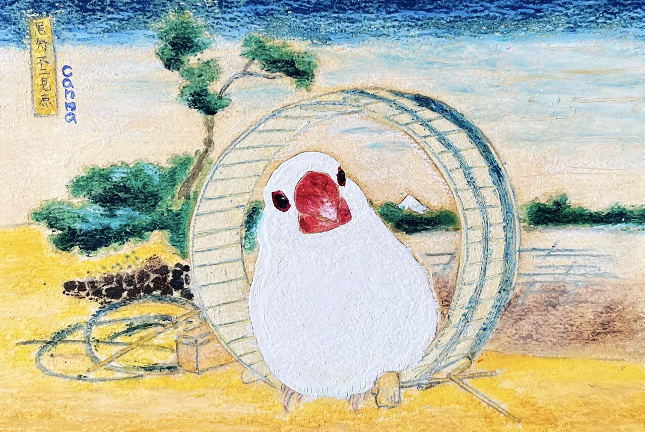 文鳥富嶽六景｜カンナ