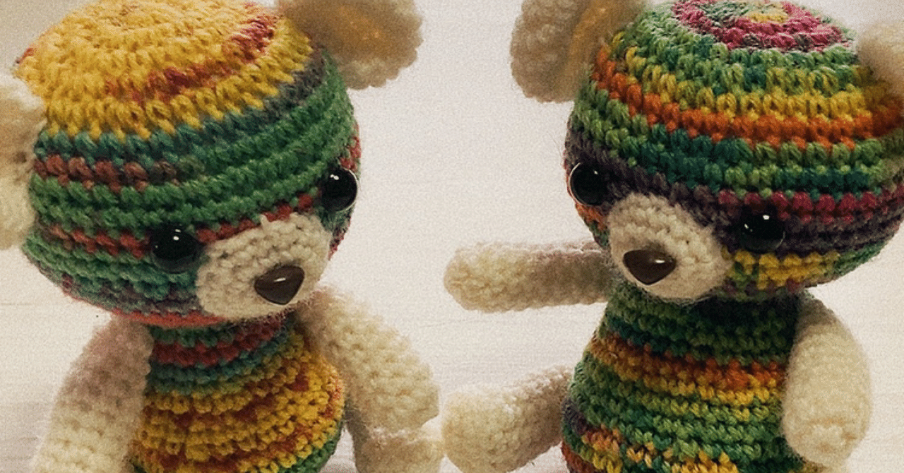 くまさんのあみぐるみ🧸ボブ＆ジョージ｜myccrochet