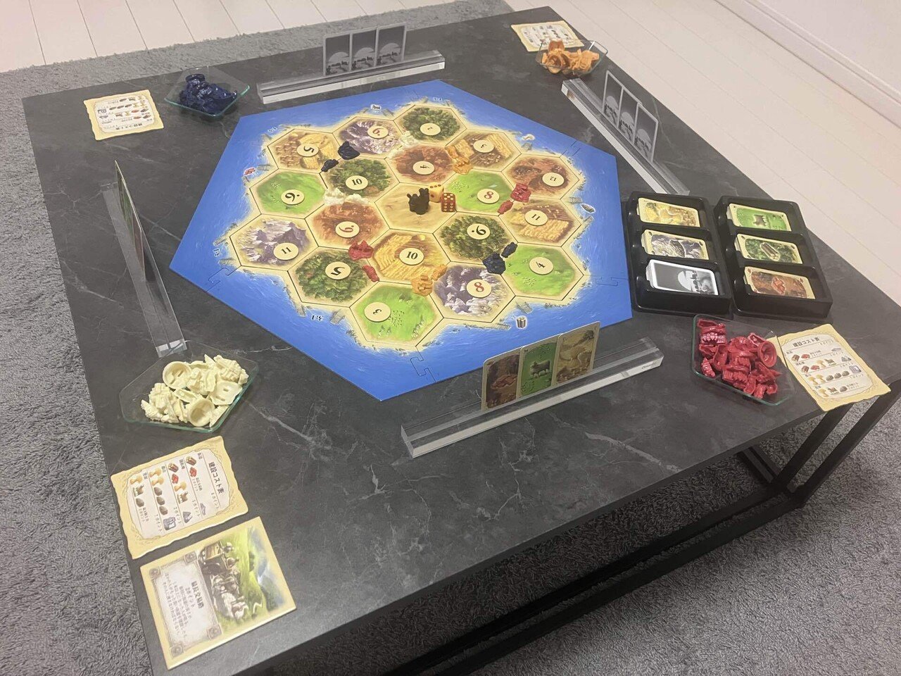 ヴィンテージ　ボードゲーム・カードゲーム　テーブル ボドゲ好き必見】娯楽から普段使いまで！多機能ボードゲームテーブル