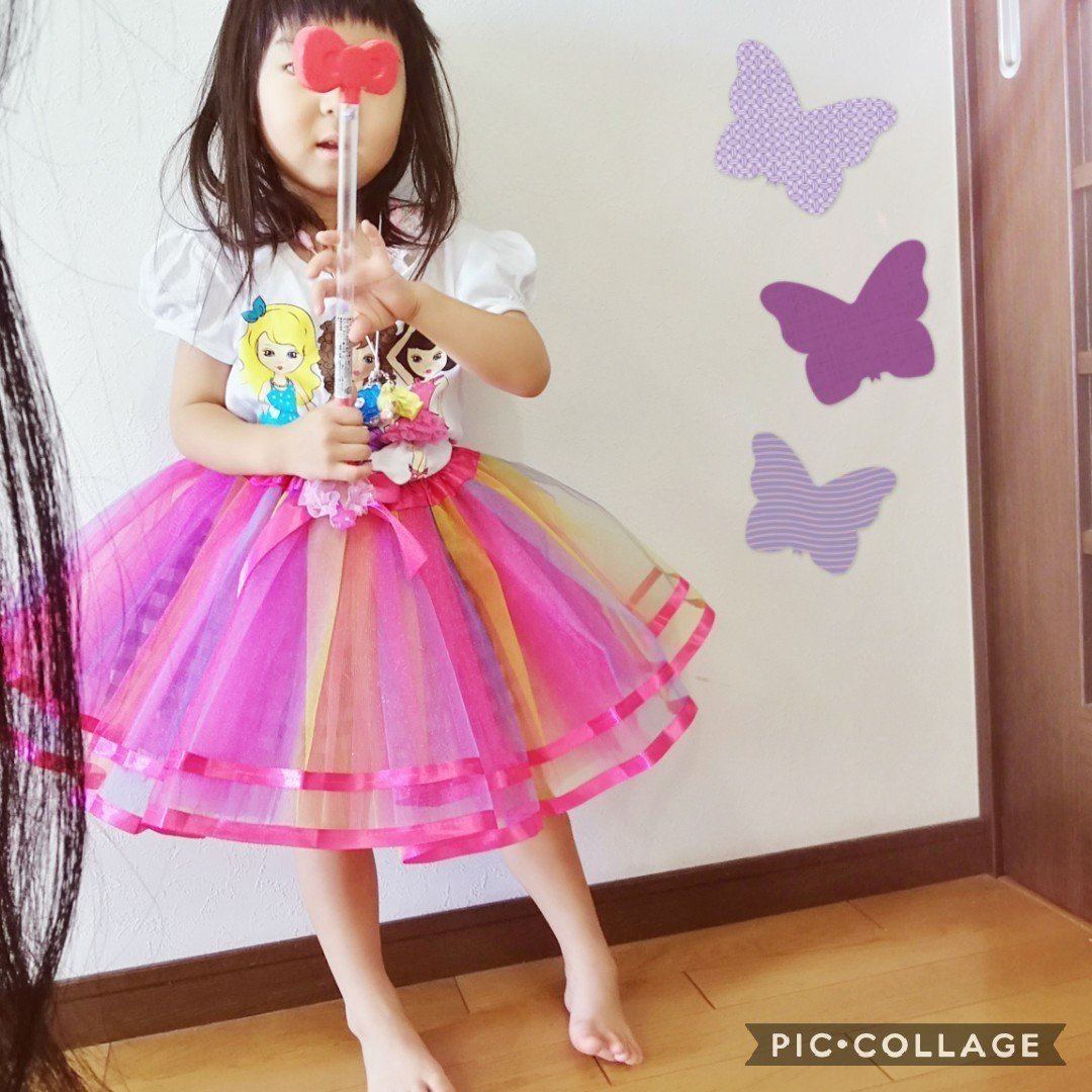 変身キュアコスモ プリキュアごっこスカ 1 375 フリマアプリ メルカリ で販売中 Item Mercari Com Jp M 我が子は 3才から Sumie ハンドメイド子供服 Note