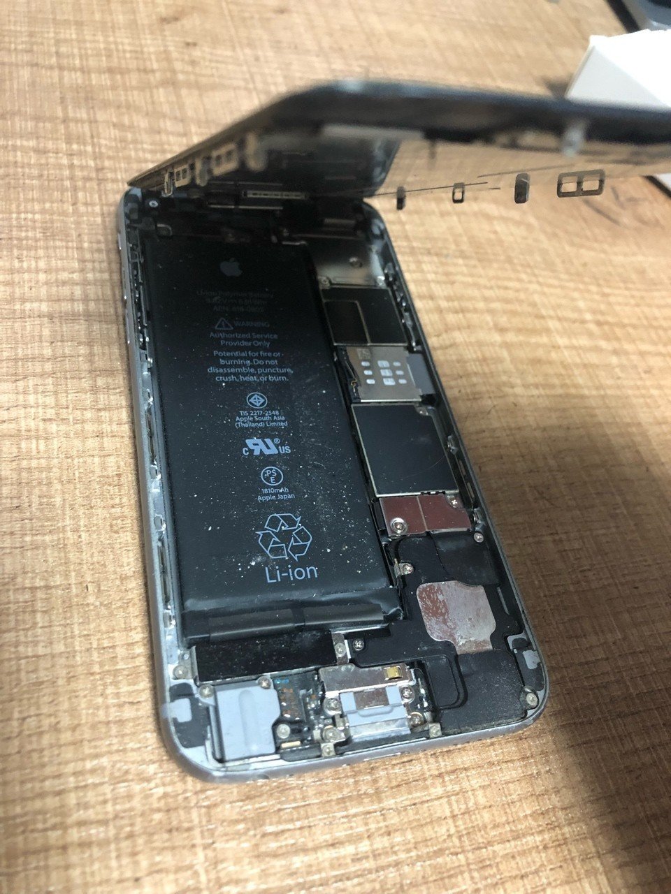 Apple iPhone 6 本体 画面にひびあり バッテリー100% 即発送⭕️ iPhone6 液晶 フロント パネル 画面 ガラス 修理 交換 部品 パーツ LCD