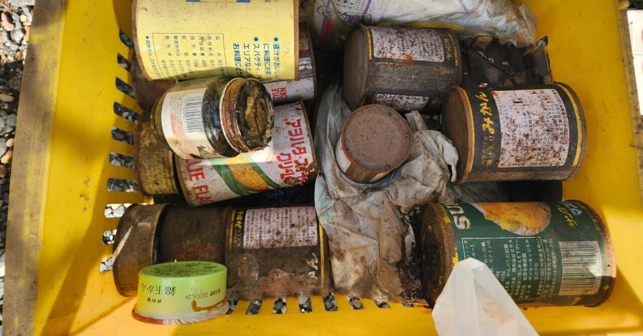 約40年前の缶詰を開けてみた｜飯田タイル有限会社