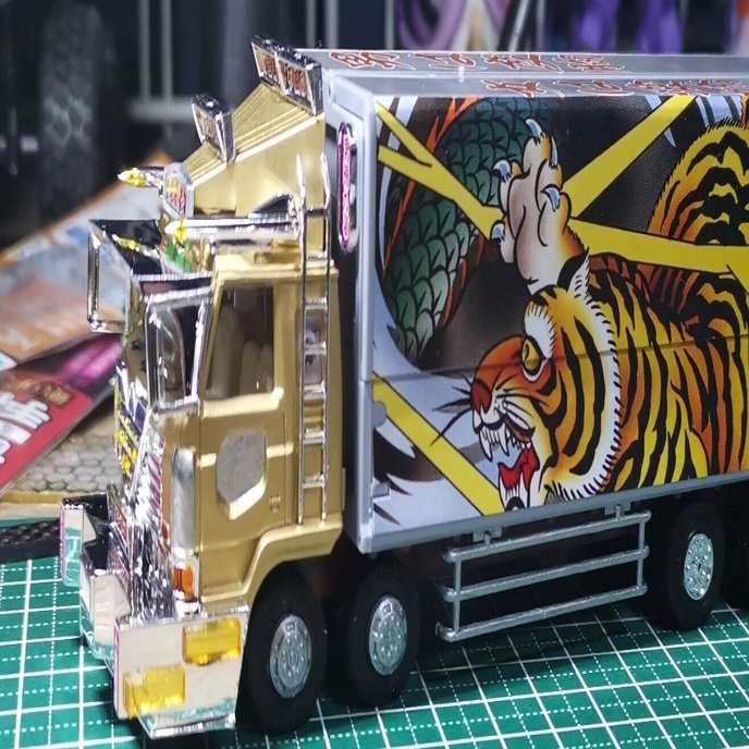 デコトラプラモデル BUS ROCKET デコトラプラモデル アオシマ