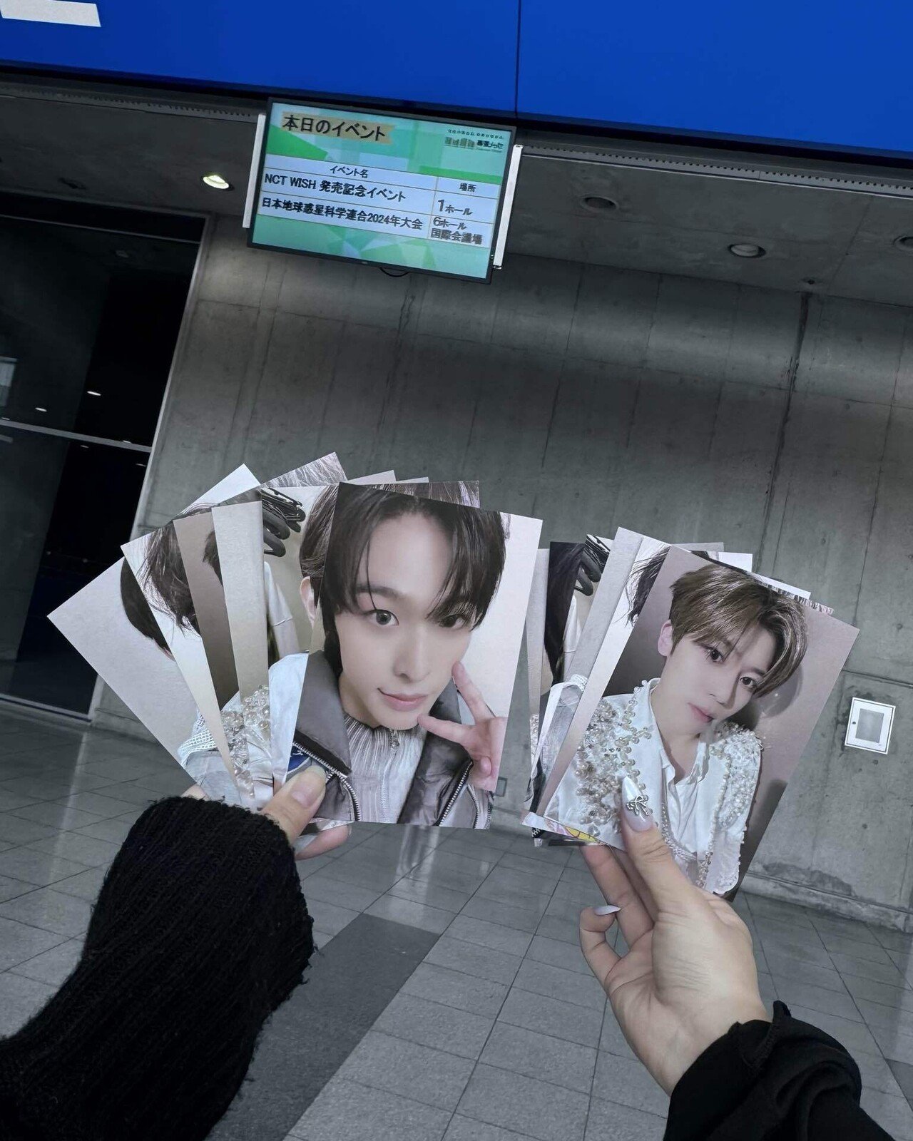 NCT WISH ユウシ ビジュアルシート お渡し会 Hands Up WISH NCT WISH ユウシ ビジュアルシート お渡し会 Hands Up WISH
