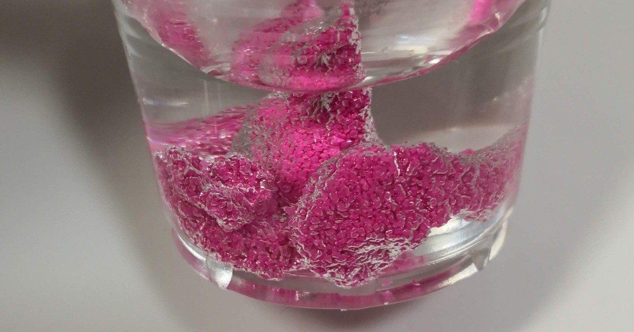 水中で固まる砂 Gelate ジェレイト Note 水中で固まる砂 Gelate ジェレイト Note