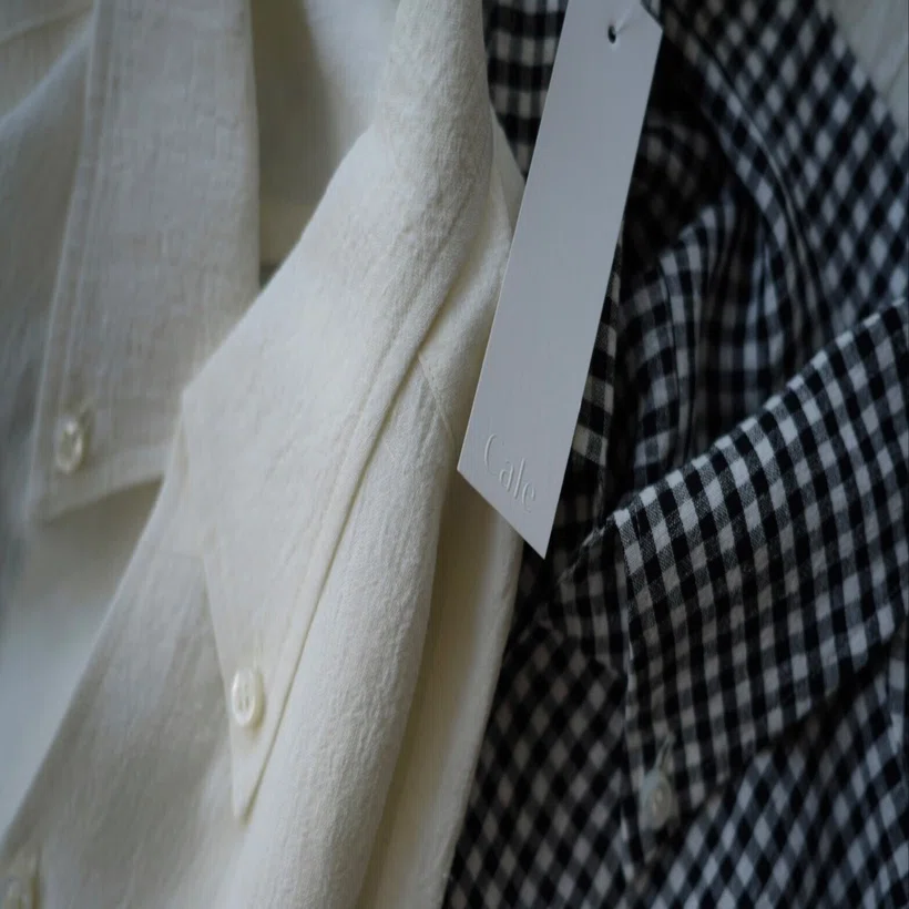 ラスト1点になりました！【cale】WATER TWIST LINEN SKIPPER B/D SHIRT