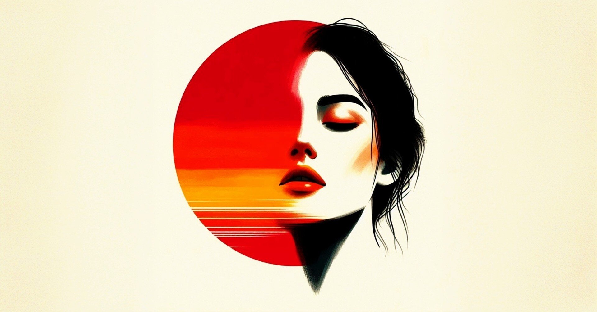 愛と芸術 デジタルアート 絵 情熱の地平線 - AIが描く印象派デジタルアート｜Books Channel