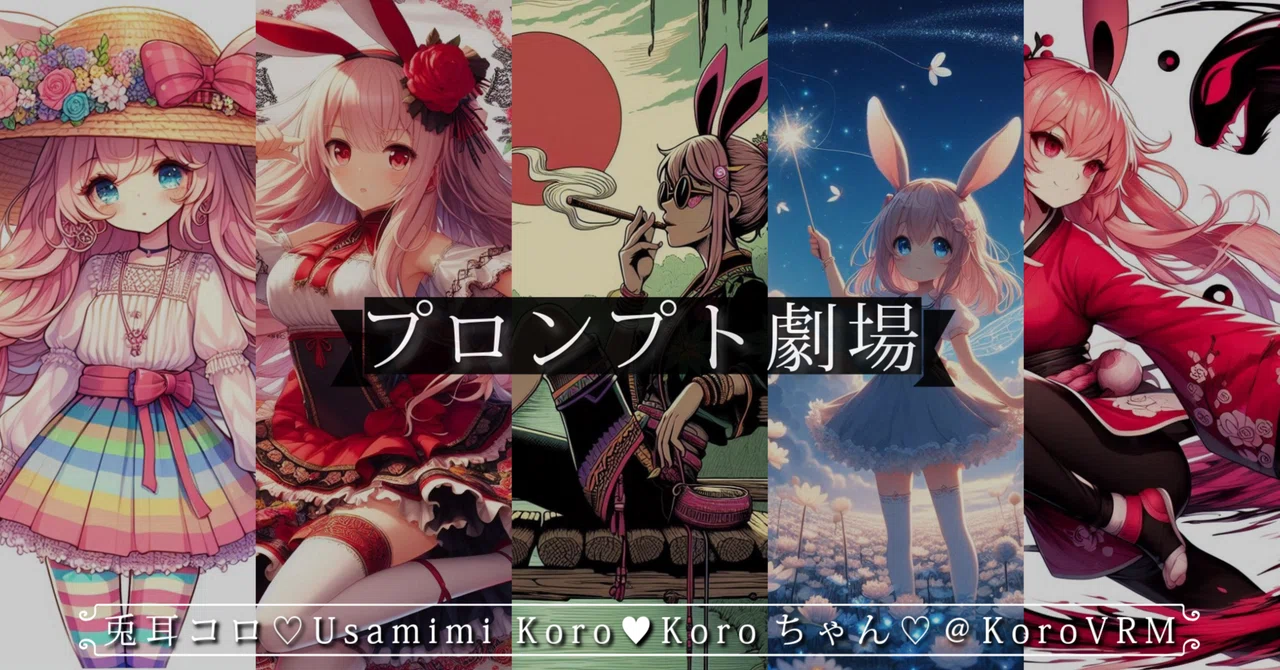 コロちゃん✨　ミックス プロンプト劇場】兎耳コロ（Koroちゃん）⑥AIイラストプロンプト集