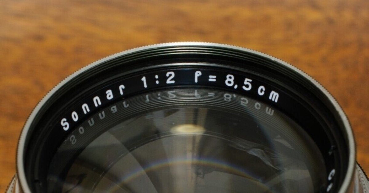 Carl Zeiss Jena Sonnar 8.5cm F2|と ご り ん Carl Zeiss Jena Sonnar 8.5cm F2|と ご り ん