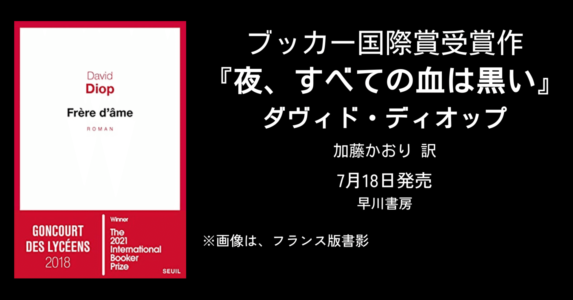 ブッカー国際賞を受賞した、戦争文学の新たな傑作『夜、すべての血は