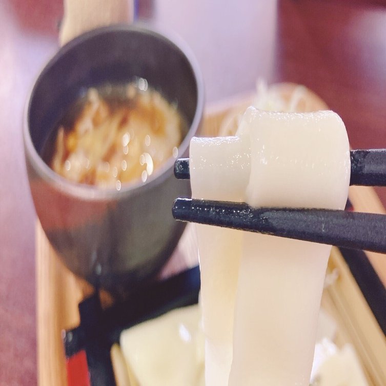 群馬名物「ひもかわうどん」道の駅　草津運動公園