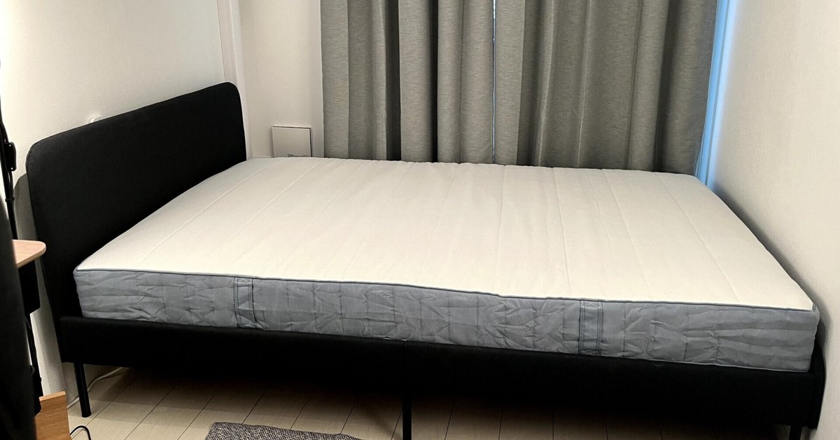 一人暮らし】ベッドが来ました！（IKEA SLATTUM）｜Ishめえる