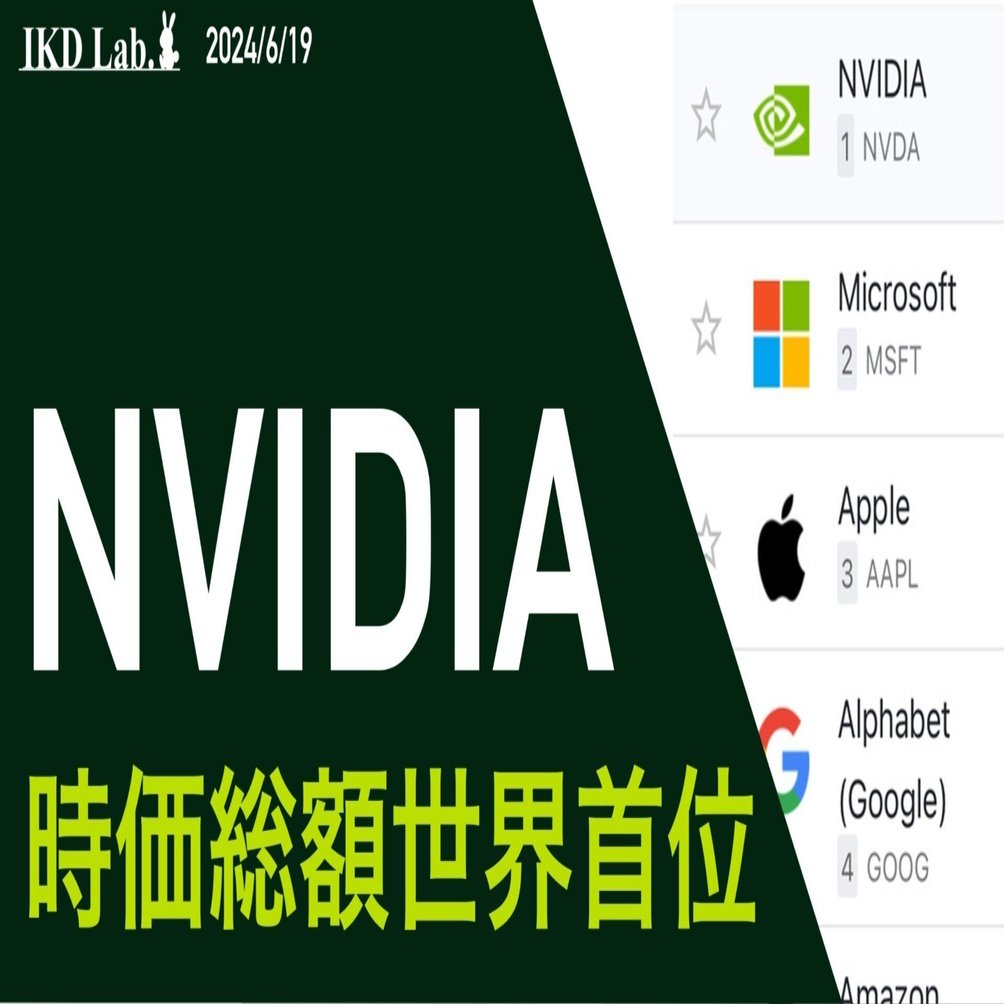 エヌビディア、時価総額世界首位 ／ 背景と今後の見どころ｜池田伸太郎