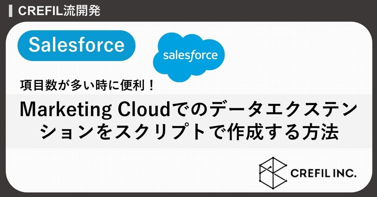 Salesforce】項目数が多い時に便利！Marketing Cloudでのデータ