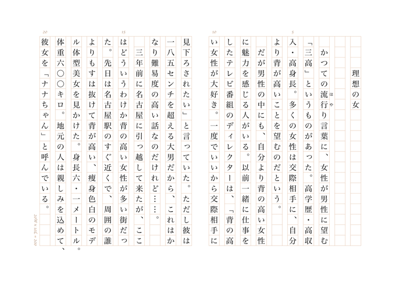 400字作文 9枚目 服部 弘一郎 Note